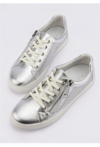 Klouds Carolina Perf Zip Sneaker Silver sz 44